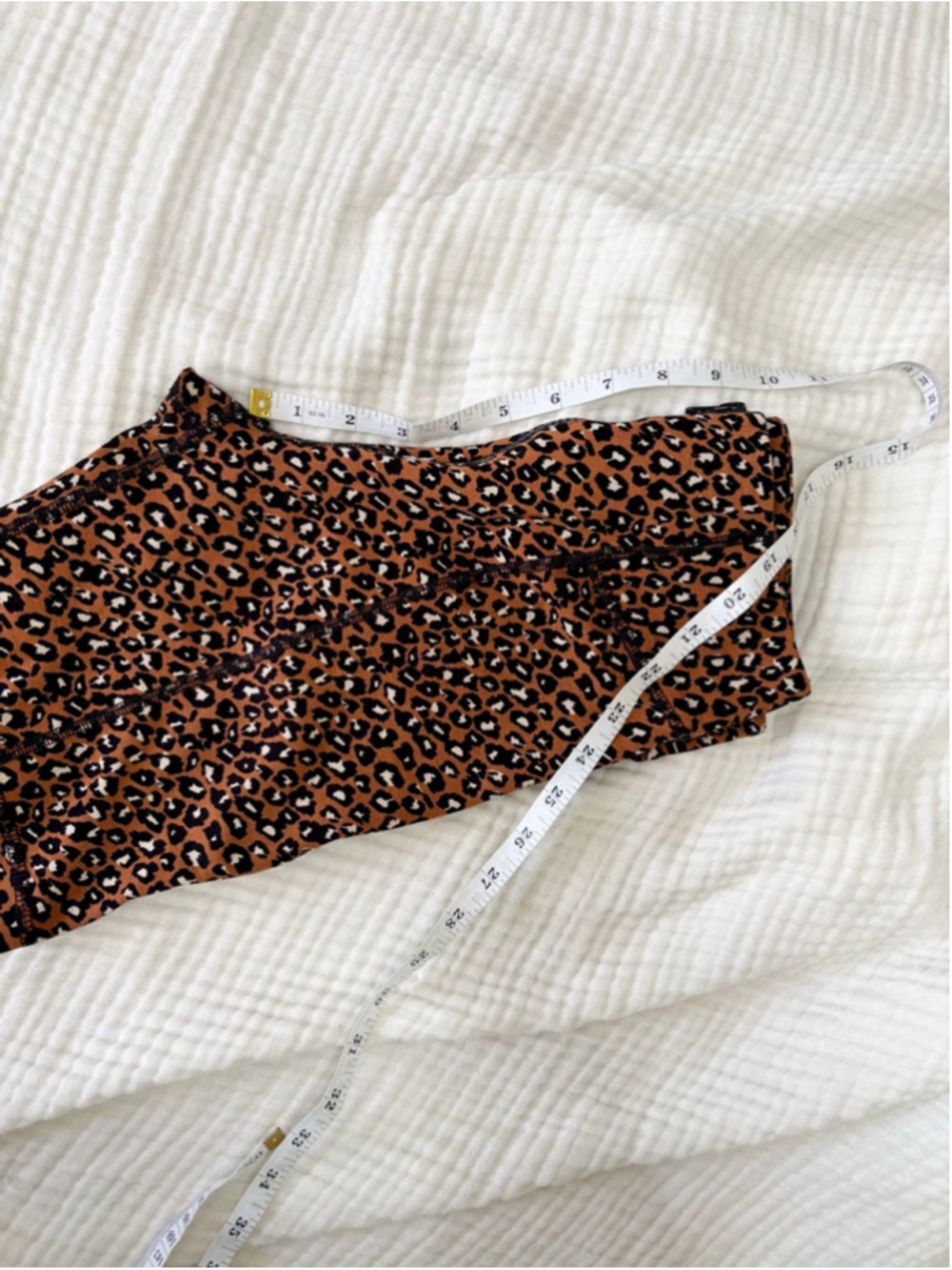 Women's Free People Brown Black Leopard Print Bike Shorts S Rayon - Picture 8 of 10